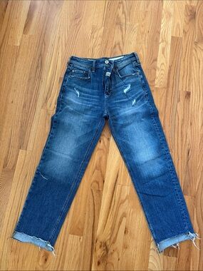Pilcro Boyfriend Jeans - Medium Blue Wash